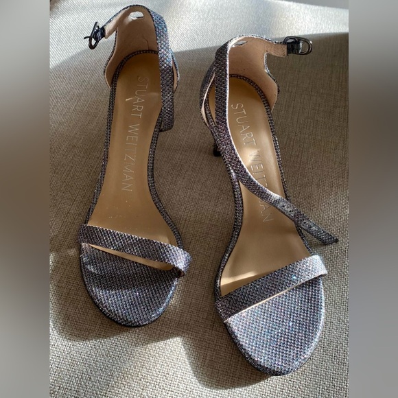 Stuart Weitzman Nunaked Straight Strap Sandal
Gunmetal - Picture 2 of 11